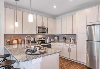 Chef-inspired kitchens with stainless-steel appliances